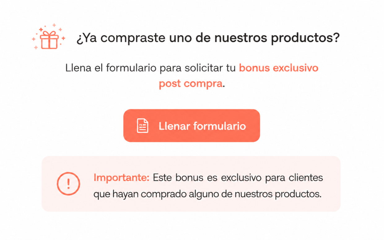 Solicita tu Bono